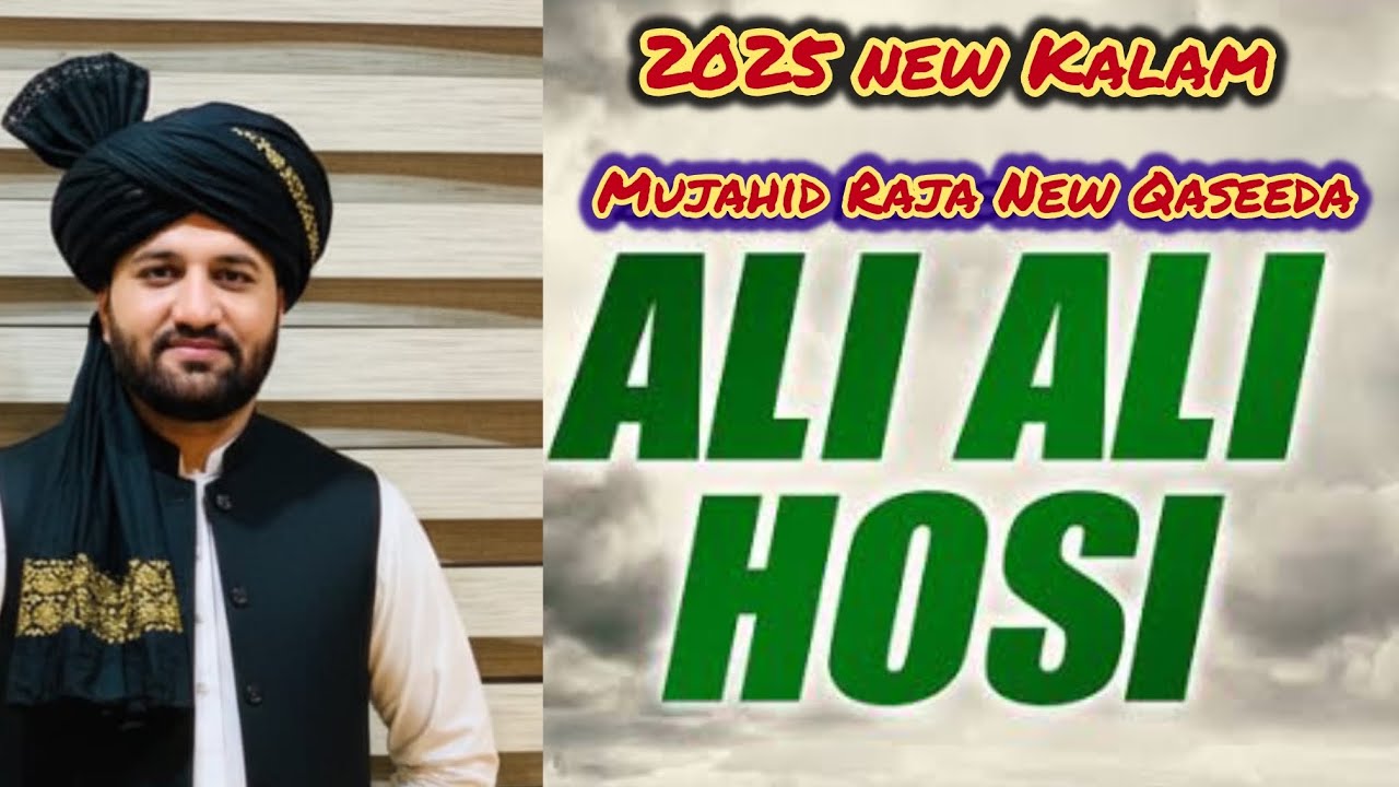 Weikhin Hashar Dehaare Bus Ali Ali Hosi New qaseeda  Mola Ali as | Mujahid Raja 2025 