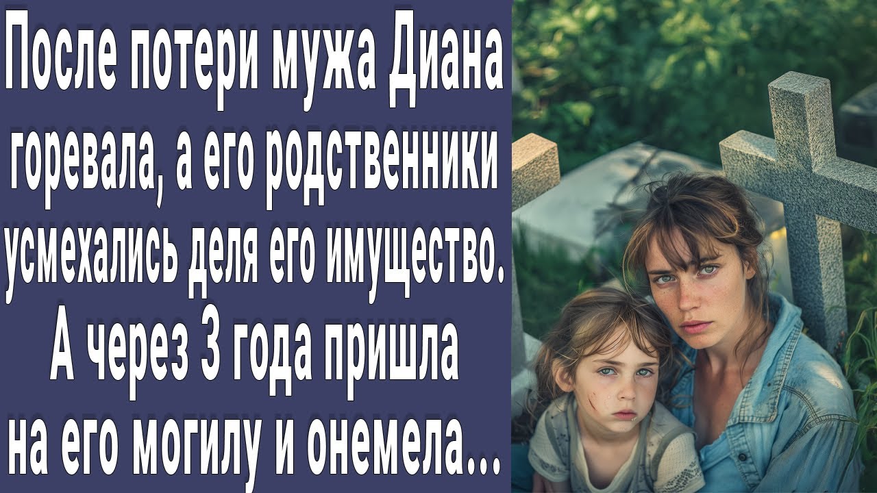 Потеряла мужа, а родственники смеялись деля имущество. Через 3 года пришла на кладбище и онемела...