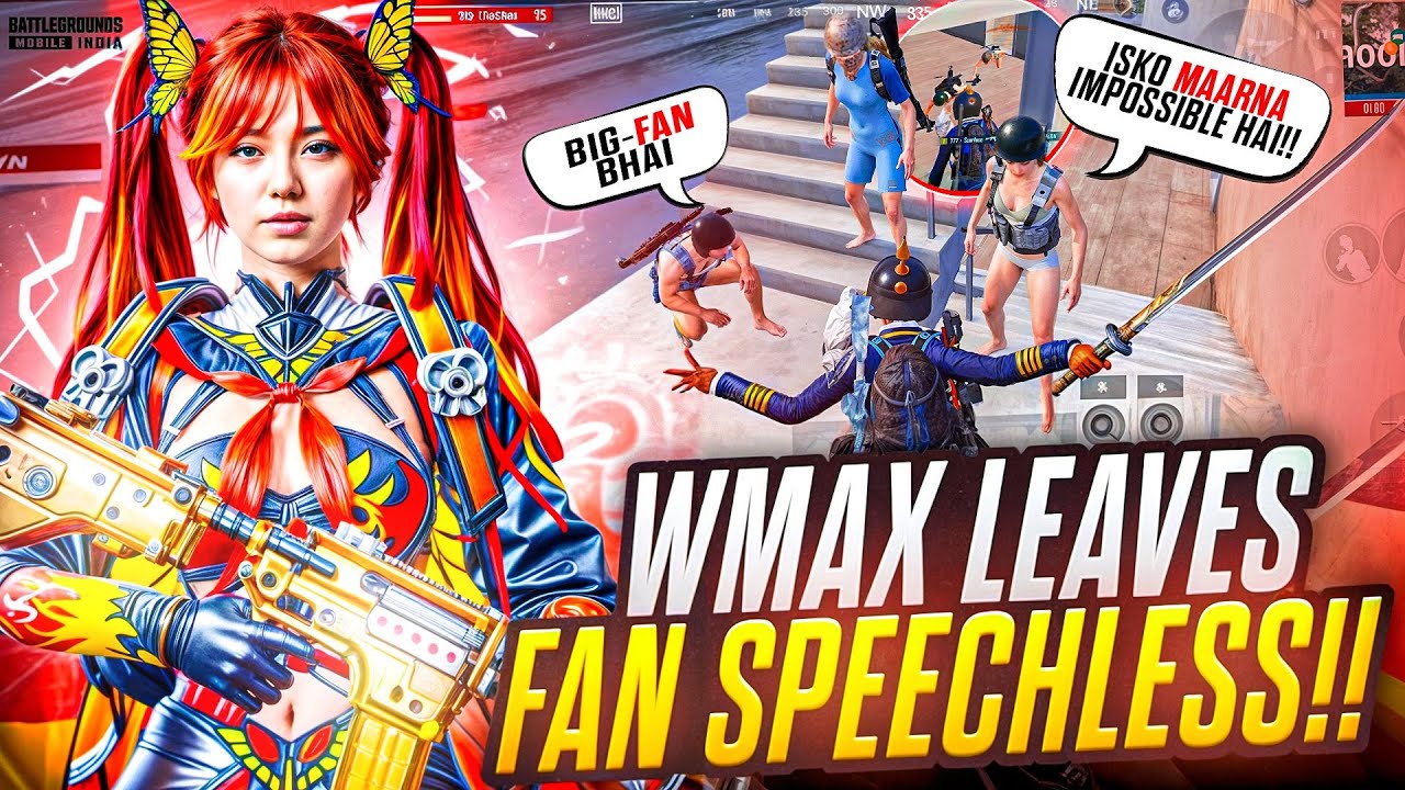 Wmax Leaves Fan Speechless! 🔥 Fastest 3 Finger Player | BGMI - PUBGMOBILE