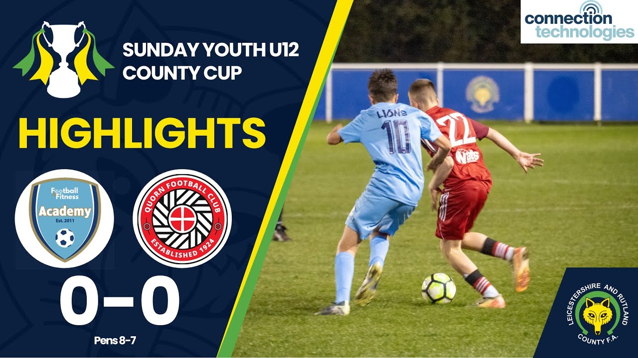 Sunday Youth U12 County Cup Final 2024/25 - Football & Fitness Academy U12 Lions vs Quorn U12 Foxes