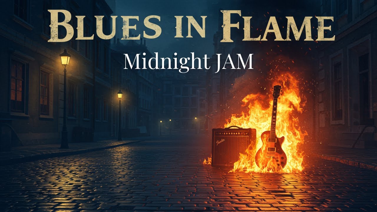【Midnight Jam】Blues In Flame【 Play It Loud !!!】Blues Rock, Latin Rock