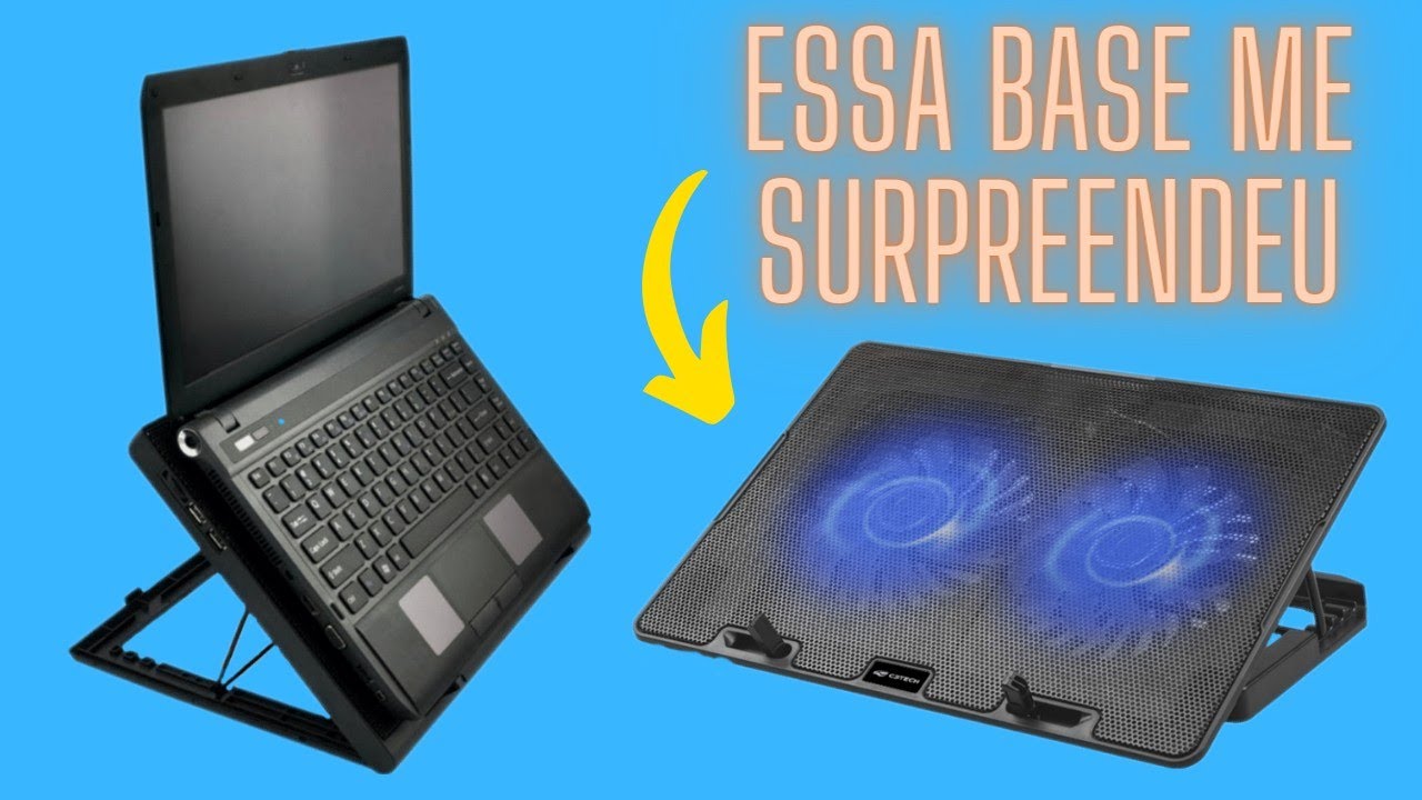 BASE REFRIGELADORA PARA NOTEBOOK funciona mesmo? BASE  REFRIGELADORA NBC-50 C3Tech UNBOXING
