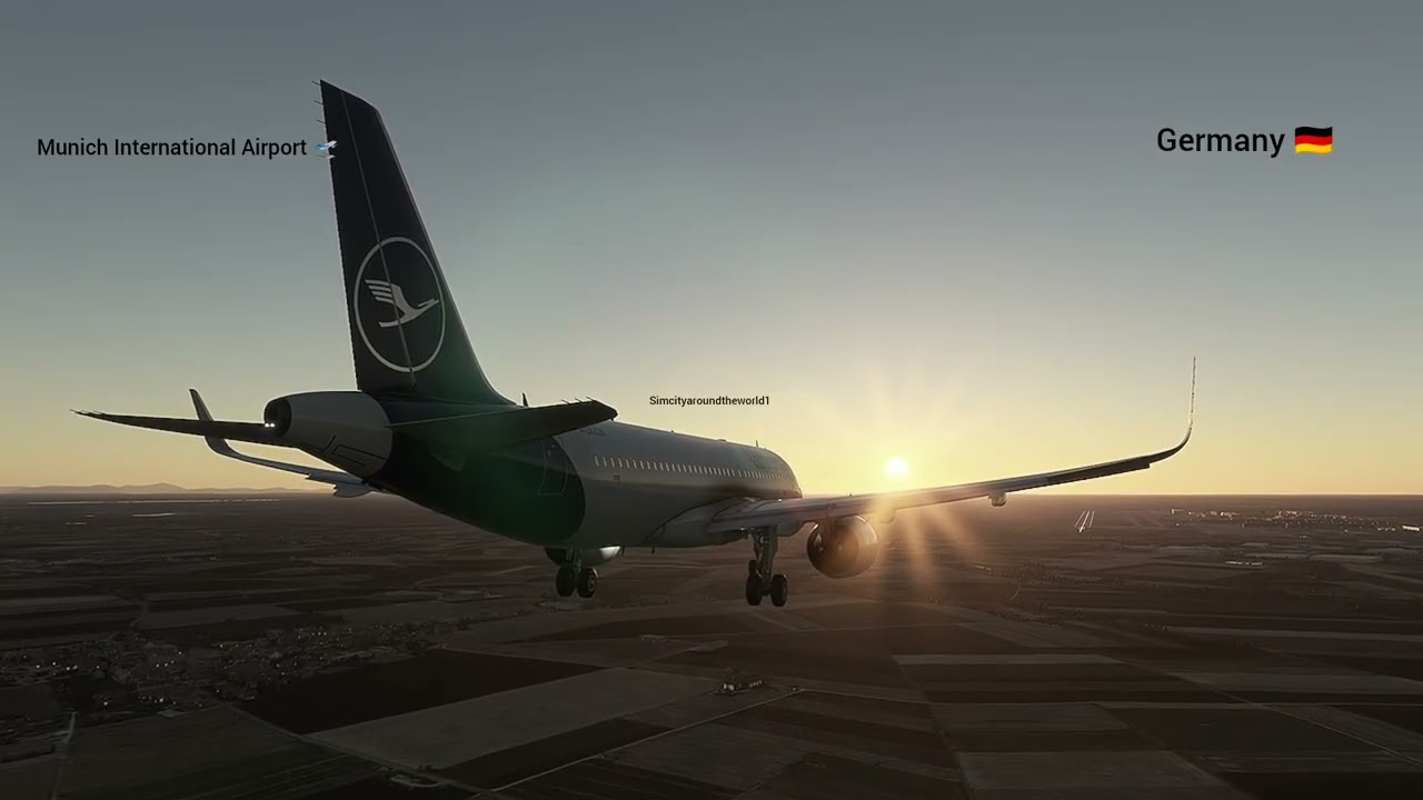 Landing at Munich, Germany 🇩🇪 International Airport Support & Subscribe to YouTube channel 
