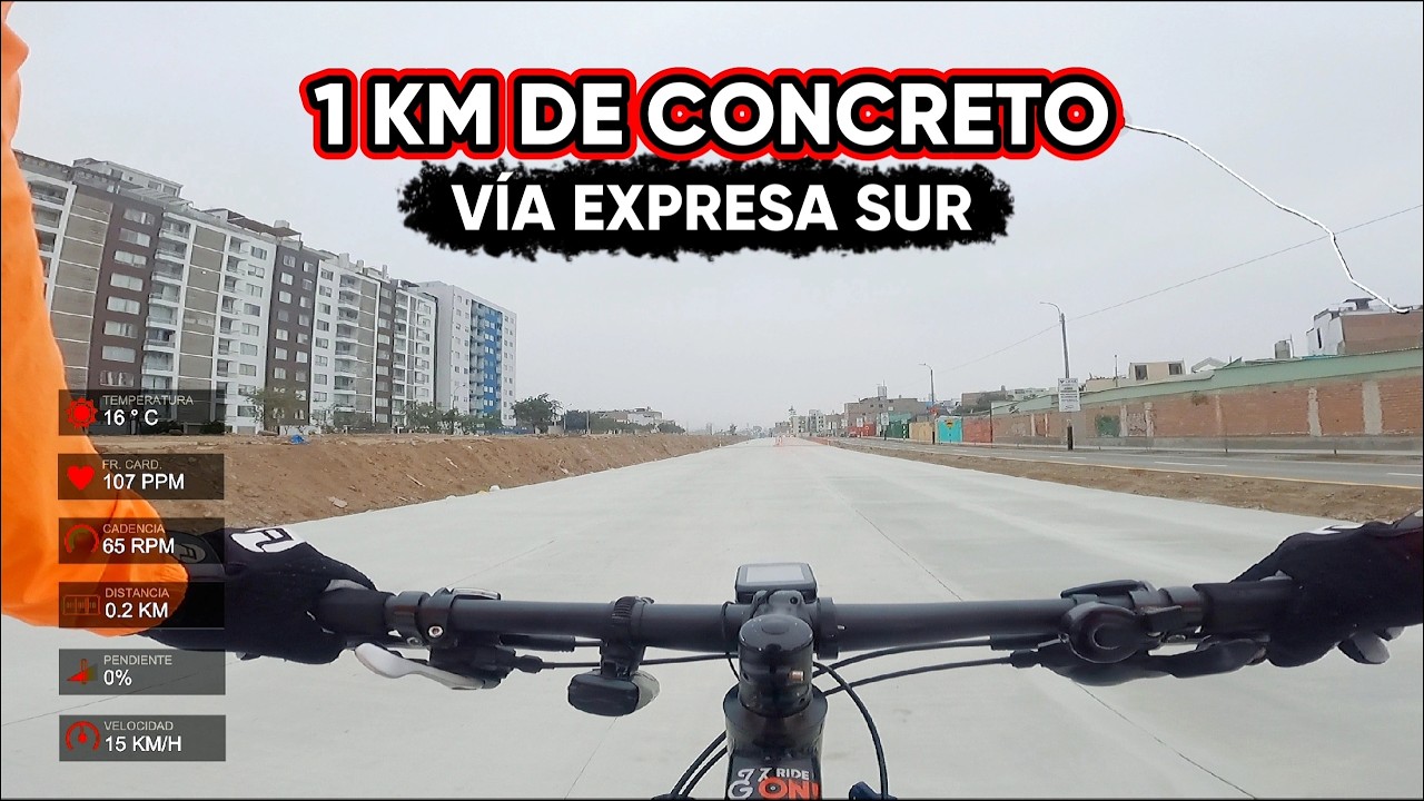🇵🇪 1 KM de PISTA de CONCRETO: Vía Expresa Sur | Salida urbana por Fiestas Patrias