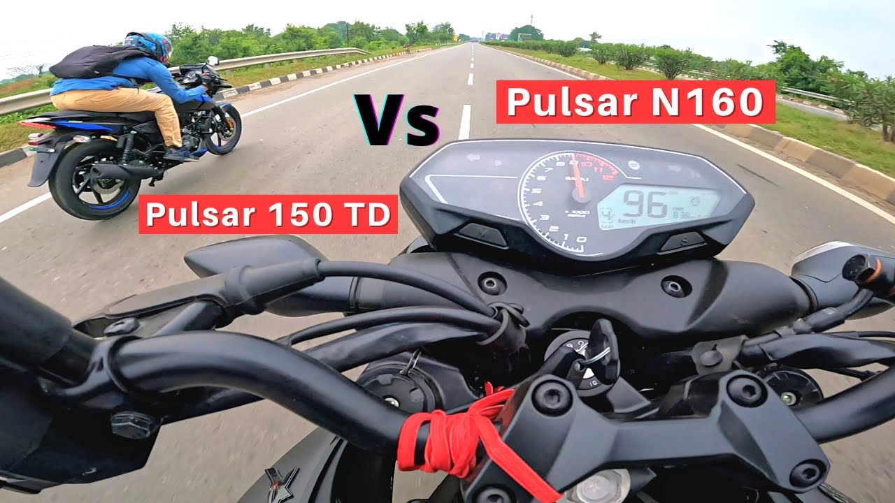 Bajaj Pulsar N160 vs Bajaj Pulsar 150 Twin Disc Performance Test II Detailed Comparison II Long Race