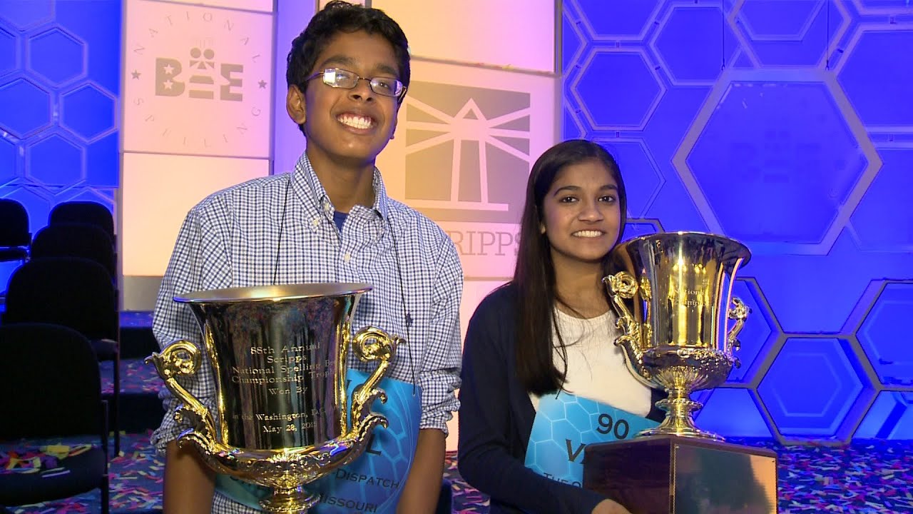 Vanya Shivashankar and Gokul Venkatachalam win 2015 Scripps National Spelling Bee