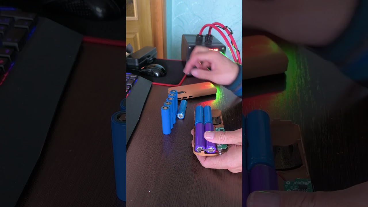 перепаковка павербанка на тесла #збірка #блекаут #battery #21700 #li_ion #lifepo4 #21700battery