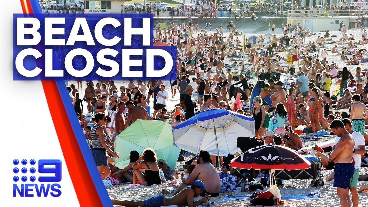 Coronavirus: Bondi Beach closed down for social distancing | Nine News Australia
