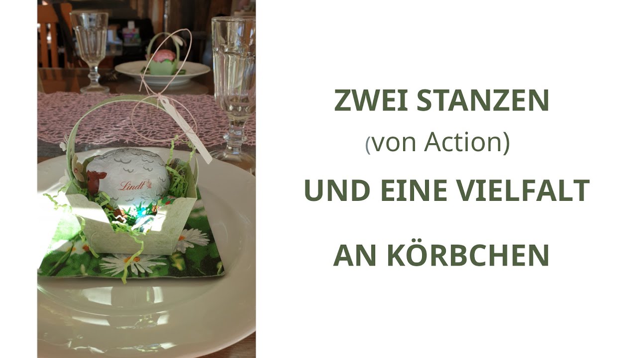 Zwei Stanzen (von Action) und eine Vielfalt an Körbchen