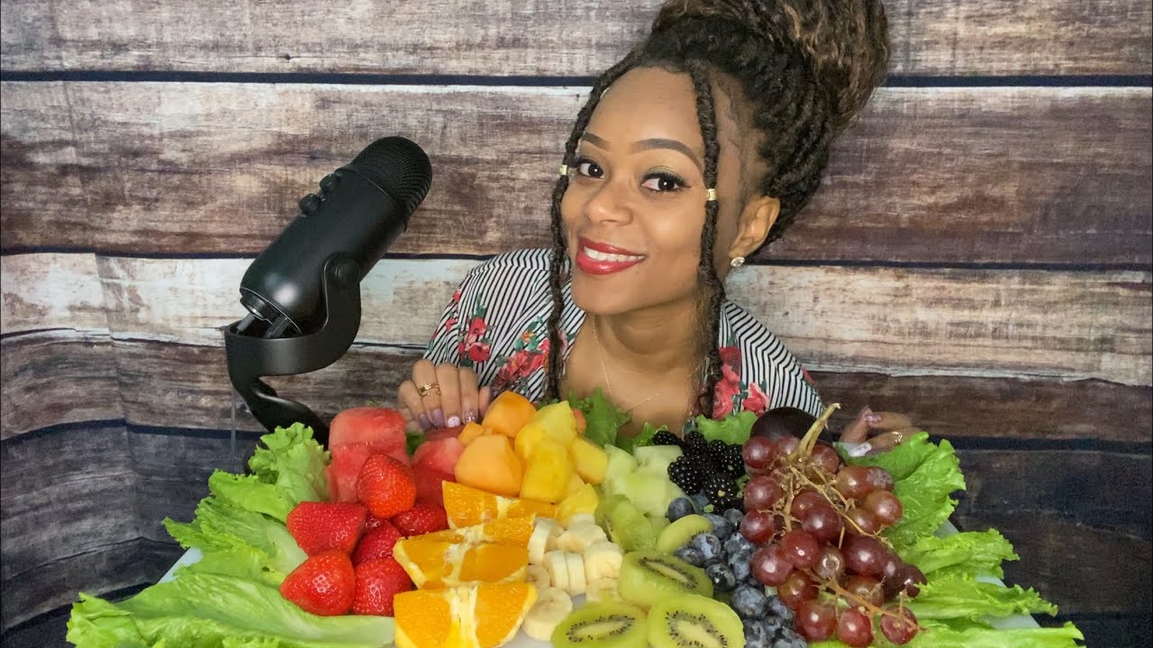 🍓 ASMR 🍓 Fruit Mukbang | Eating Sounds | 🍓🍉🍊🍌🍍🥝🍈🍇