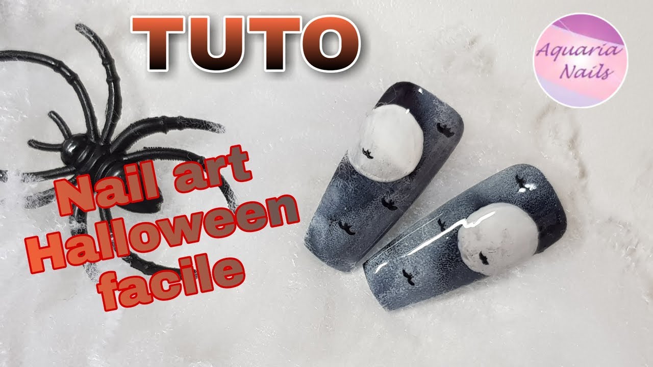 Tuto nail art halloween
