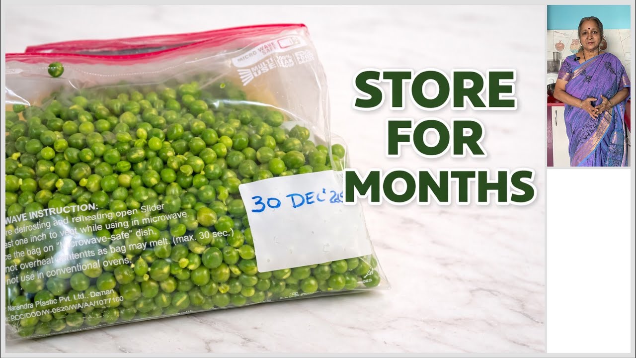 How to Store Green Peas for MonthsI Easy Freezer Storage Tip