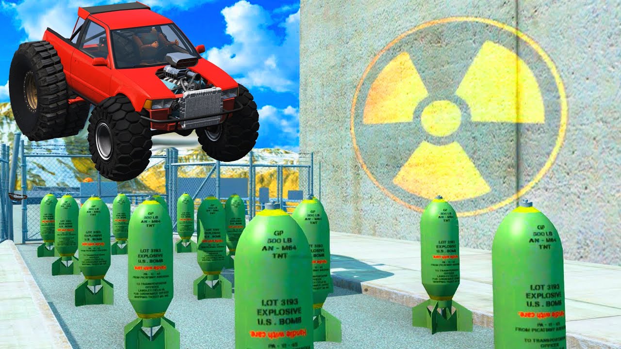 EXPERIMENT - Cars vs Nuclear Bombs #17 - BeamNG.Drive | CrashTherapy