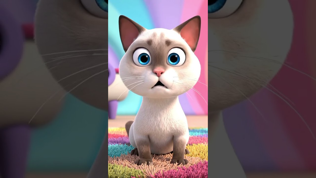 Flying Cat with Balloons 😂🐱 | Funny Cartoon Short