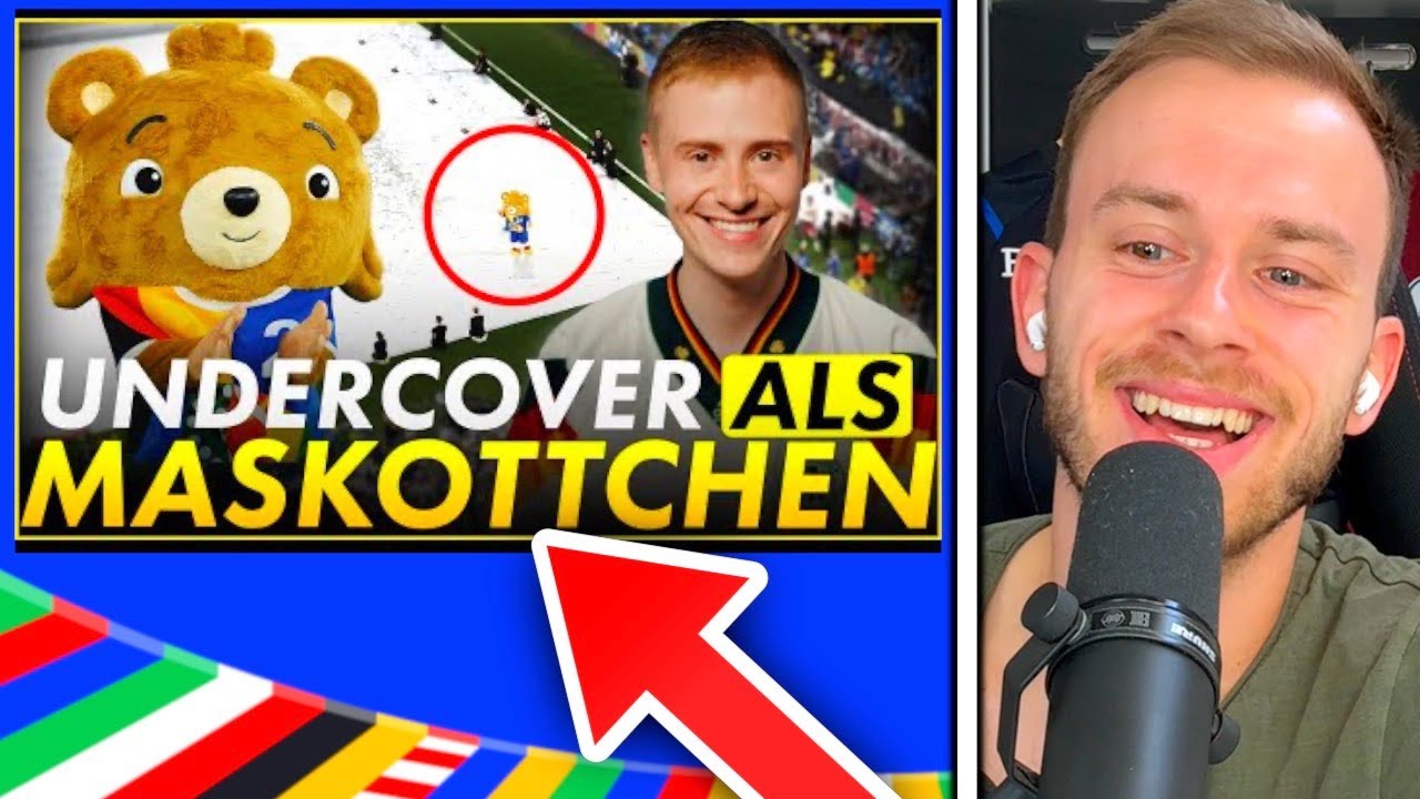 MARVIN als FAKE-Maskottchen beim DEUTSCHLAND EM-Eröffnungsspiel 👀🇩🇪⚽️ | Fabiano reagiert