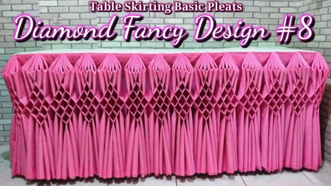 Diamond Fancy Design #8 |Table skirting Diamond Design |Rose Design |Butterfly, heart design