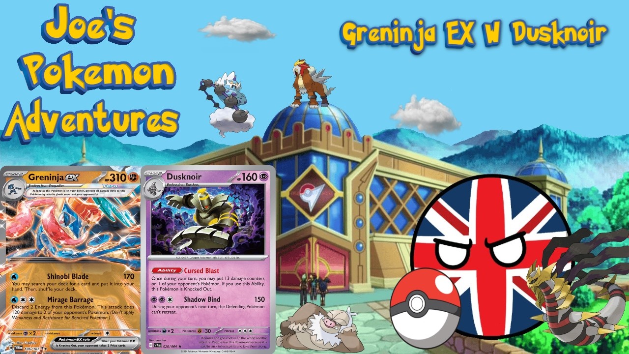 Greninja EX W Dusknoir. Showcasing my decklist. Pokémon Trading Card Game