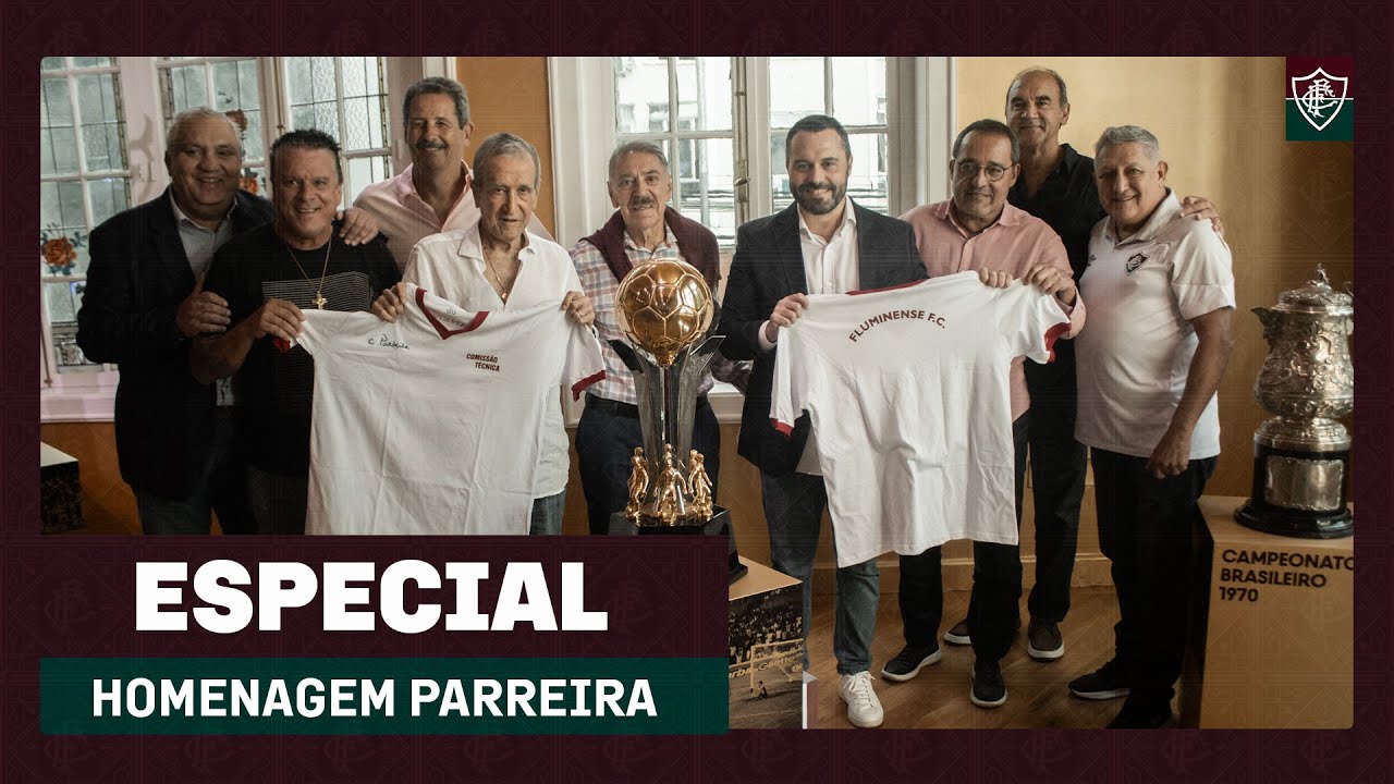 FLUMINENSE HOMENAGEIA PARREIRA E OS 40 ANOS DO BICAMPEONATO BRASILEIRO
