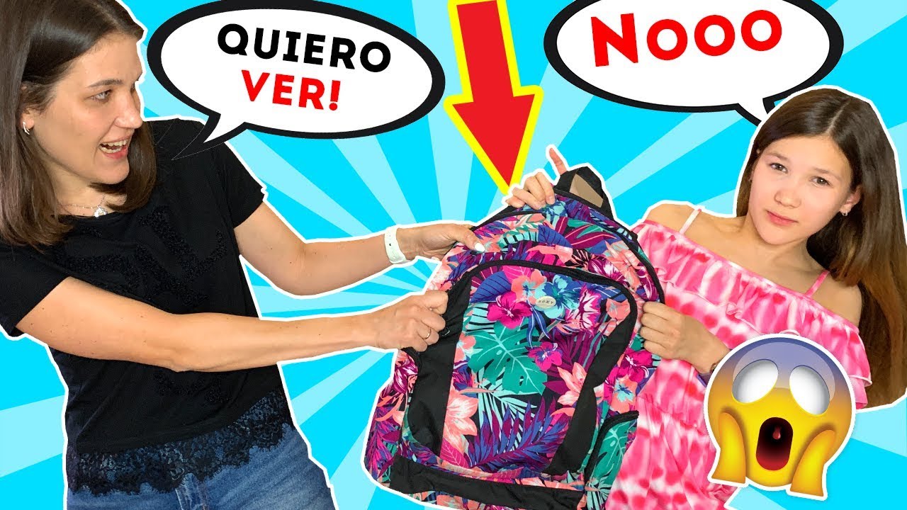 MIS PADRES REACCIONAN A LO QUE LLEVO EN MI MOCHILA | PASO VERGUENZA | Daniela Golubeva