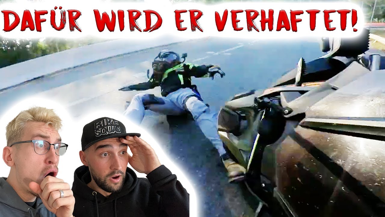 Polizei verhaftet Motorrad Fahrer!?