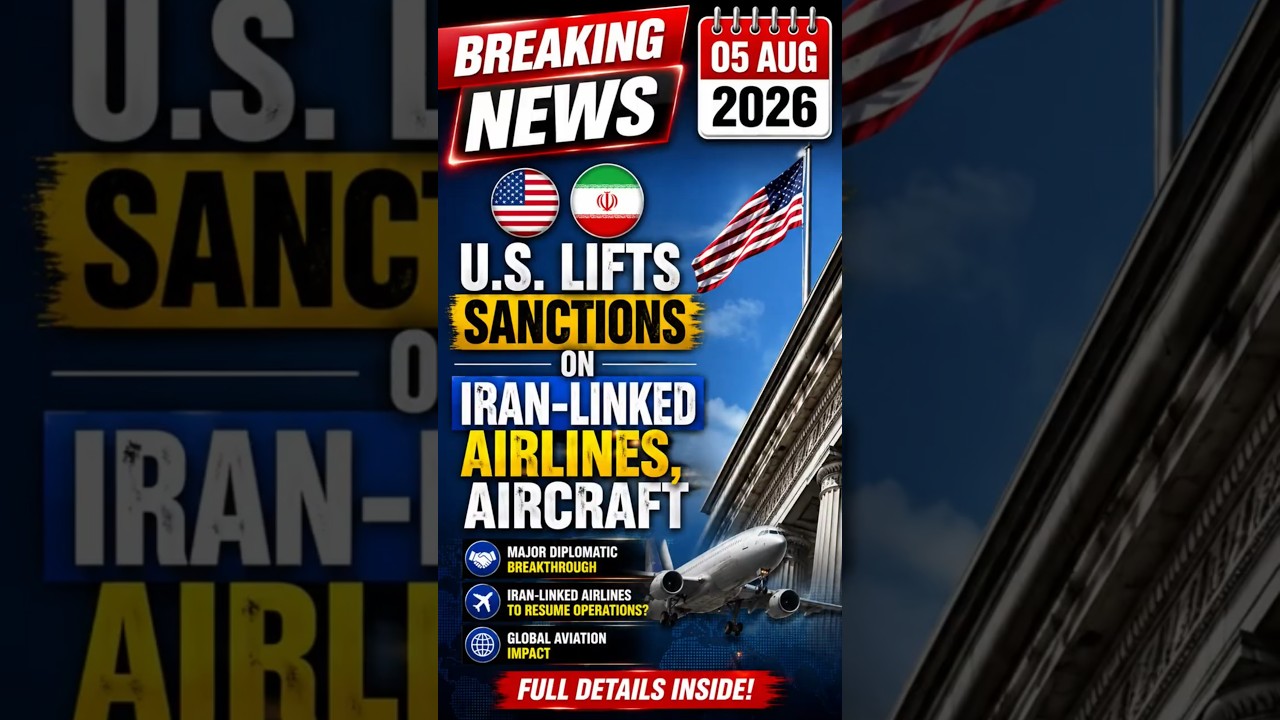 U.S. Lifts Sanctions on Iran-Linked Airlines & Aircraft | Breaking News | Middle East | 05 Aug 2026