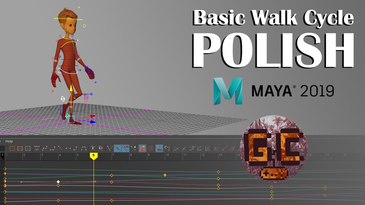 Let’s Animate! - Polishing a basic walk cycle using Maya