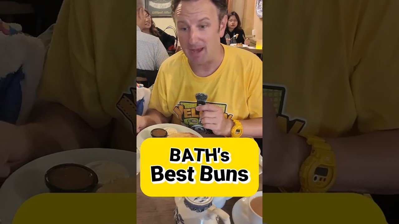 Eating the Best Buns in Bath England