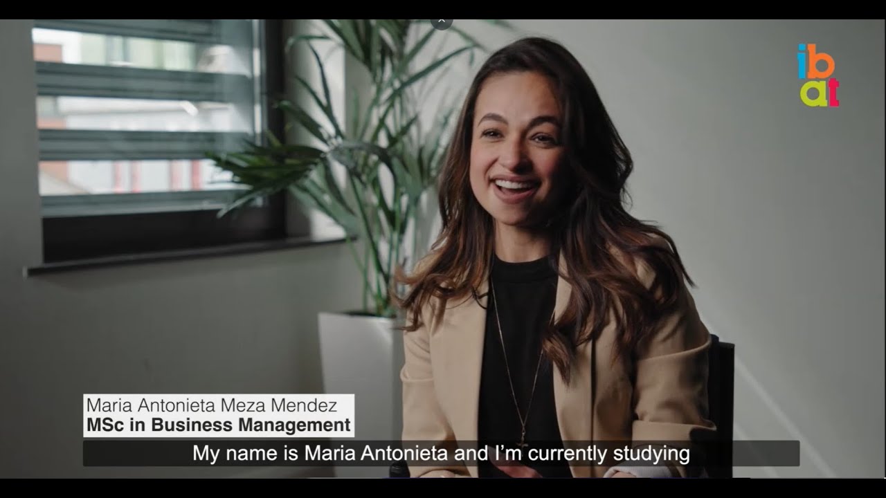 Meet Maria Antonieta, an MSc Business Management student at IBAT