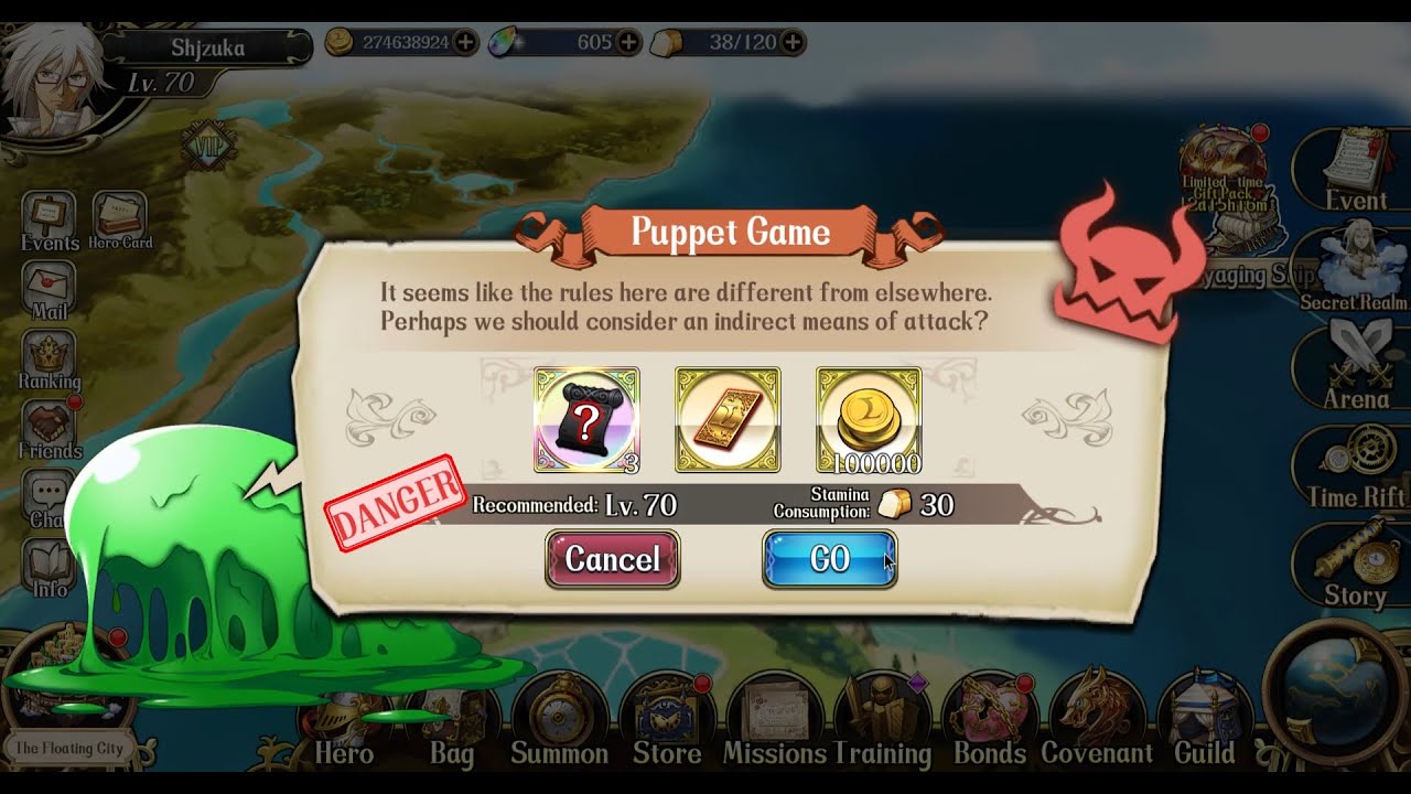 Langrisser Mobile - Arc 03 - Danger World's Event - Puppet Game