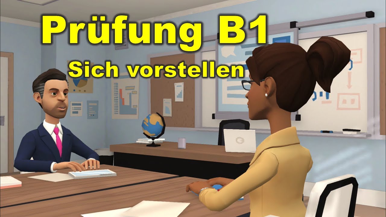 Учите немецкий с помощью диалогов | Prüfung B1 DTZ sich vorstellen