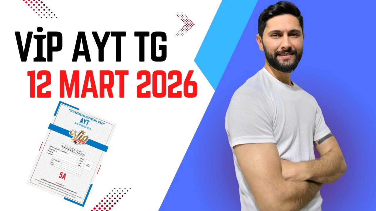 Vip Yayınları AYT Tarih Sorularının Çözümleri / Sos-1 ve Sos-2 / 12 Mart 2026