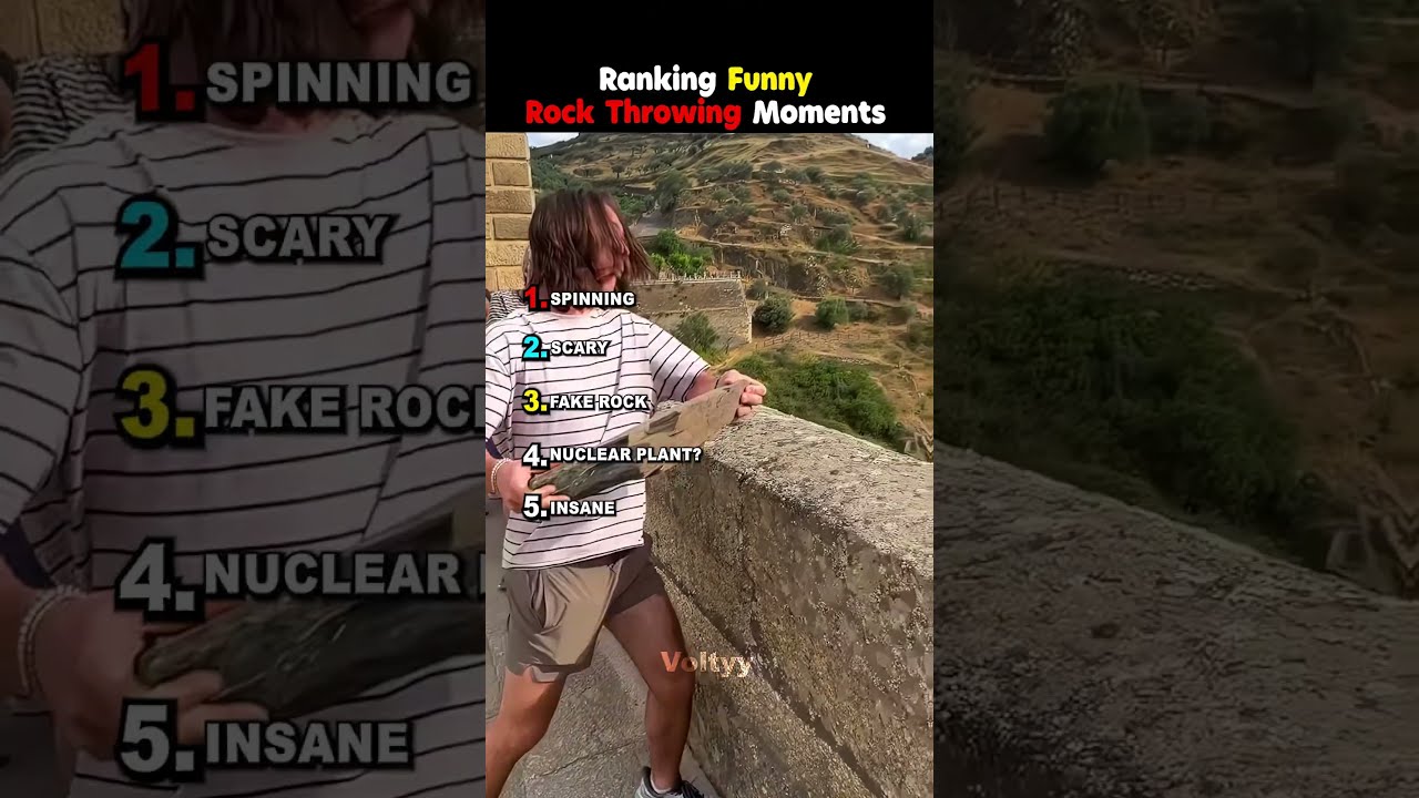 Ranking Funny Rock Throwing Moments 😂