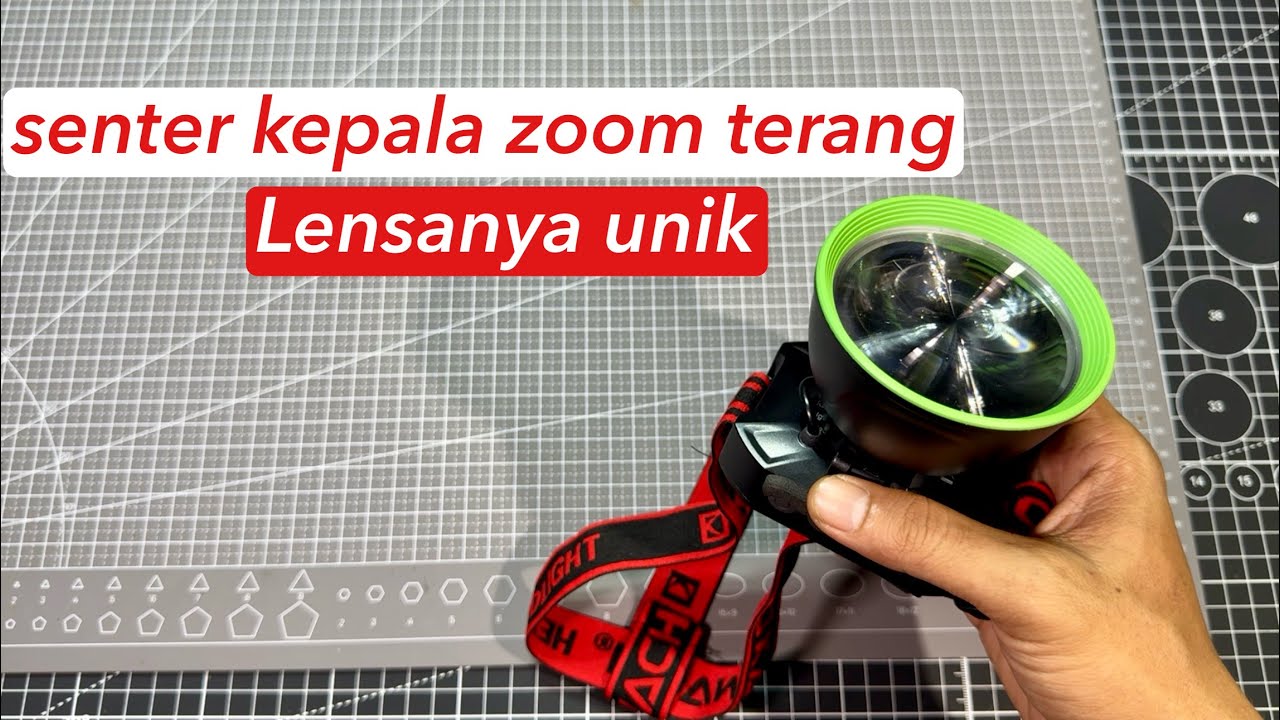 Kawachi LY-400Z senter kepala zoom terang dengan lensa yang unik