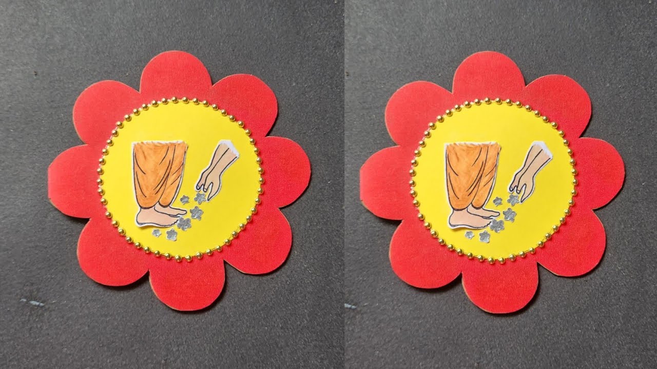 Guru Purnima Greeting Card | Guru Purnima Card for Teacher | How to make Guru Purnima Drawing 2025