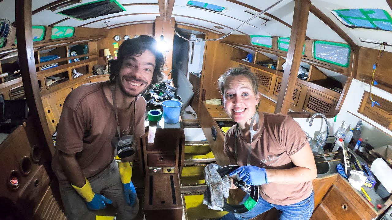 ⛵️It's Finally time to clean the diesel tank of our sailboat [after 22 years] #101
