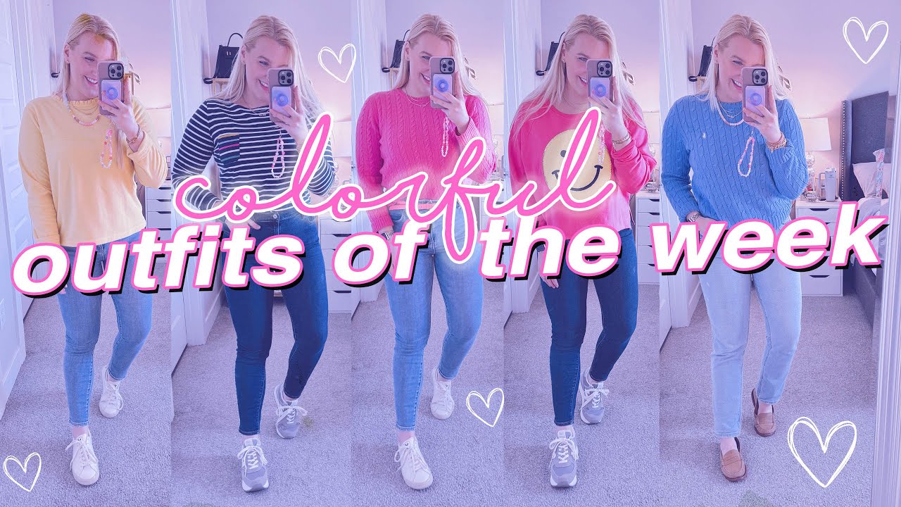 Colorful Spring Outfits Of The Week ⚡️💗 (+NEW The Sis Kiss Necklaces)