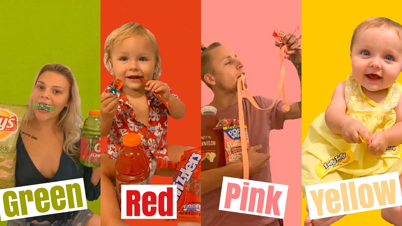 EATING ONLY ONE COLORED FOOD FOR 24 HOURS