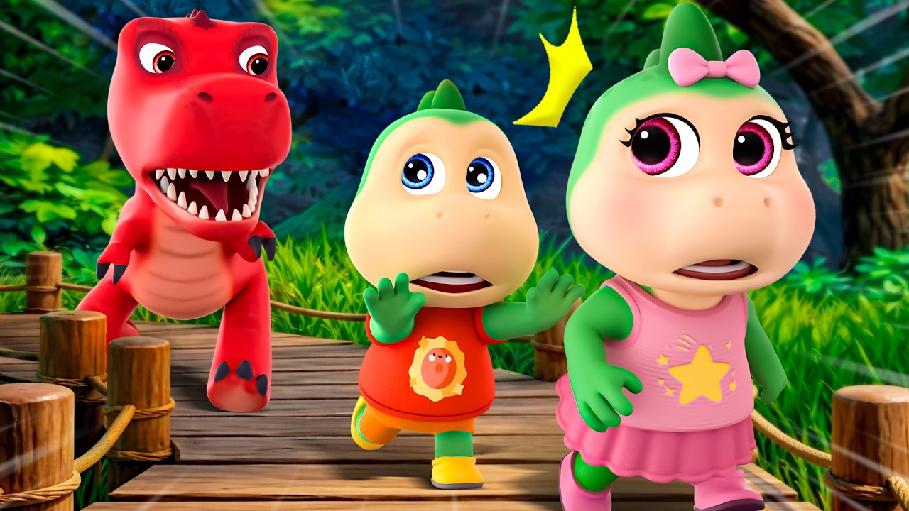 😱 &iexcl;Corre! &iexcl;El T-Rex viene!🦖💨Aventura en el mundo de los dinosaurios🔥Cuentos para Ni&ntilde;os de Fire Spike