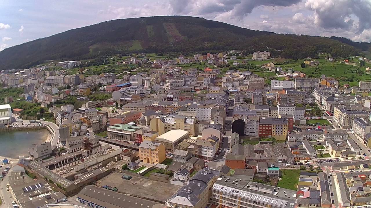 Burela (Lugo) desde el cielo
