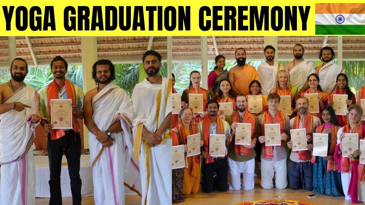 YOGA GRADUATION DAY IN 🇮🇳  | YOGA TEACHER TRAINING IN MYSORE