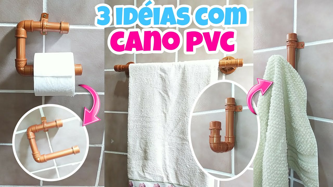 3 Idéias com Cano PVC