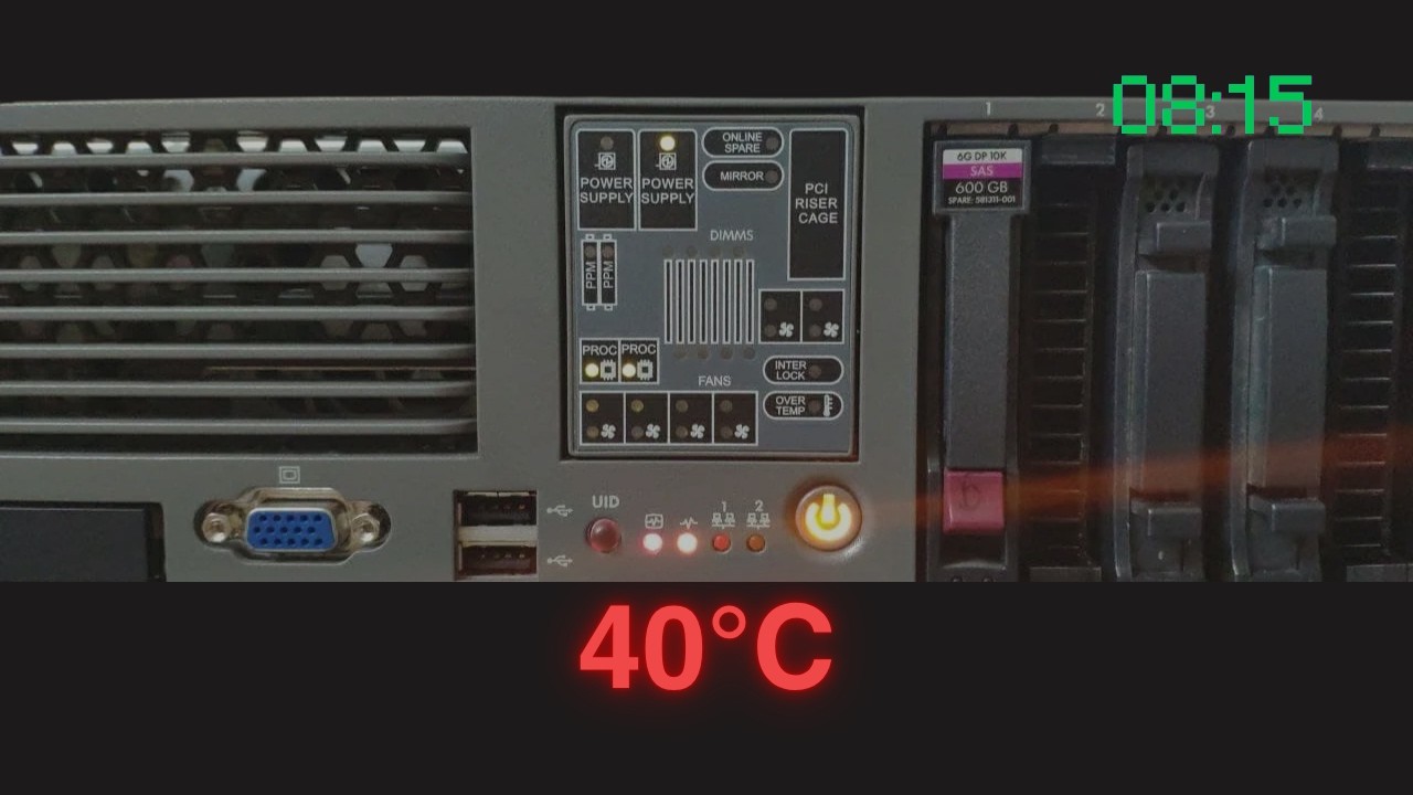 The Server Room Reached 40&deg;C