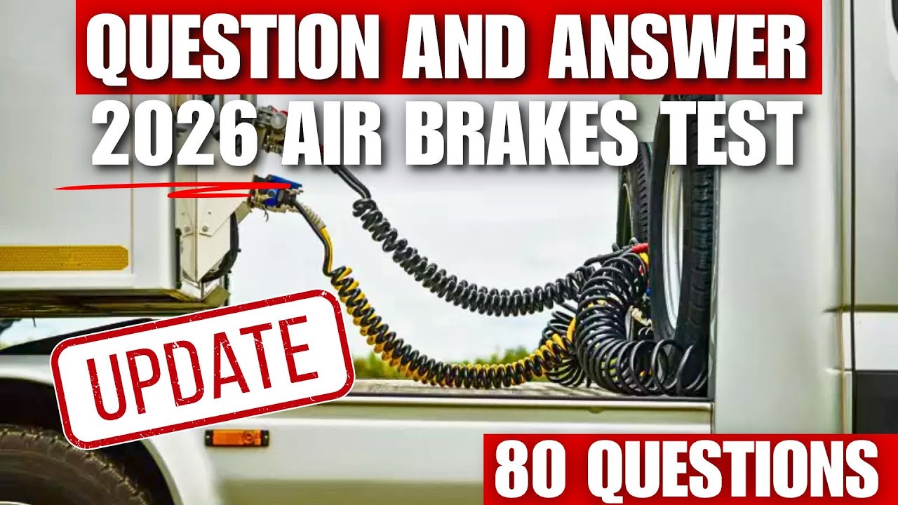Практический тест по управлению транспортными средствами с пневматическими тормозами (обновленные...