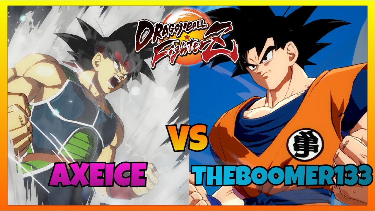 DBFZ AXEICE vs THEBOOMER133 gameplays (Bardock, Teen Gohan, Kid Buu vs Goku Black, A. 16, Base Goku)