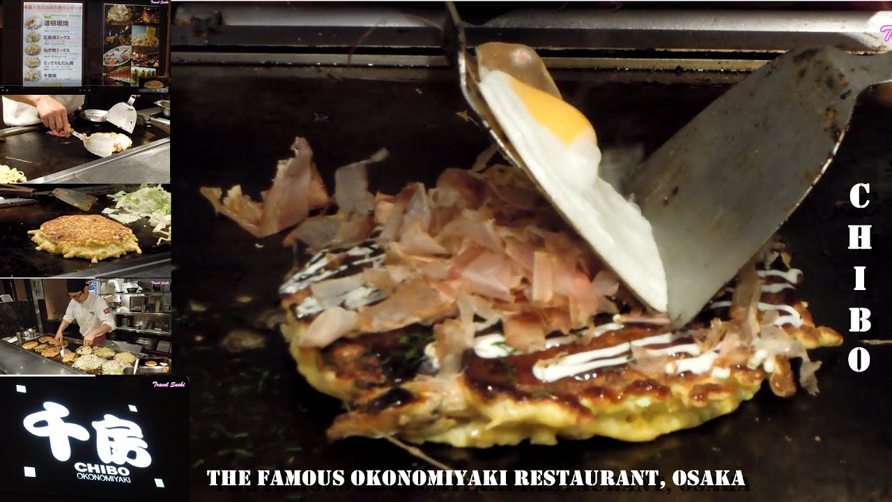 CHIBO: The Famous OKONOMIYAKI Restaurant in Osaka, Japan