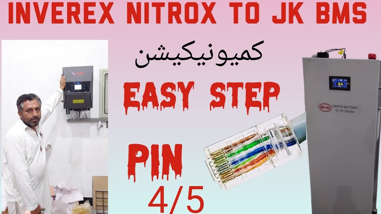 Inverex to nitrox  jk bms communication easy step 