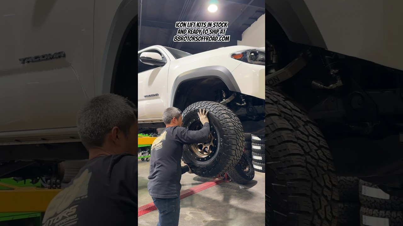 Icon Vehicle Dynamics Suspension Stage 4 Billet UCA on a Toyota Tacoma
