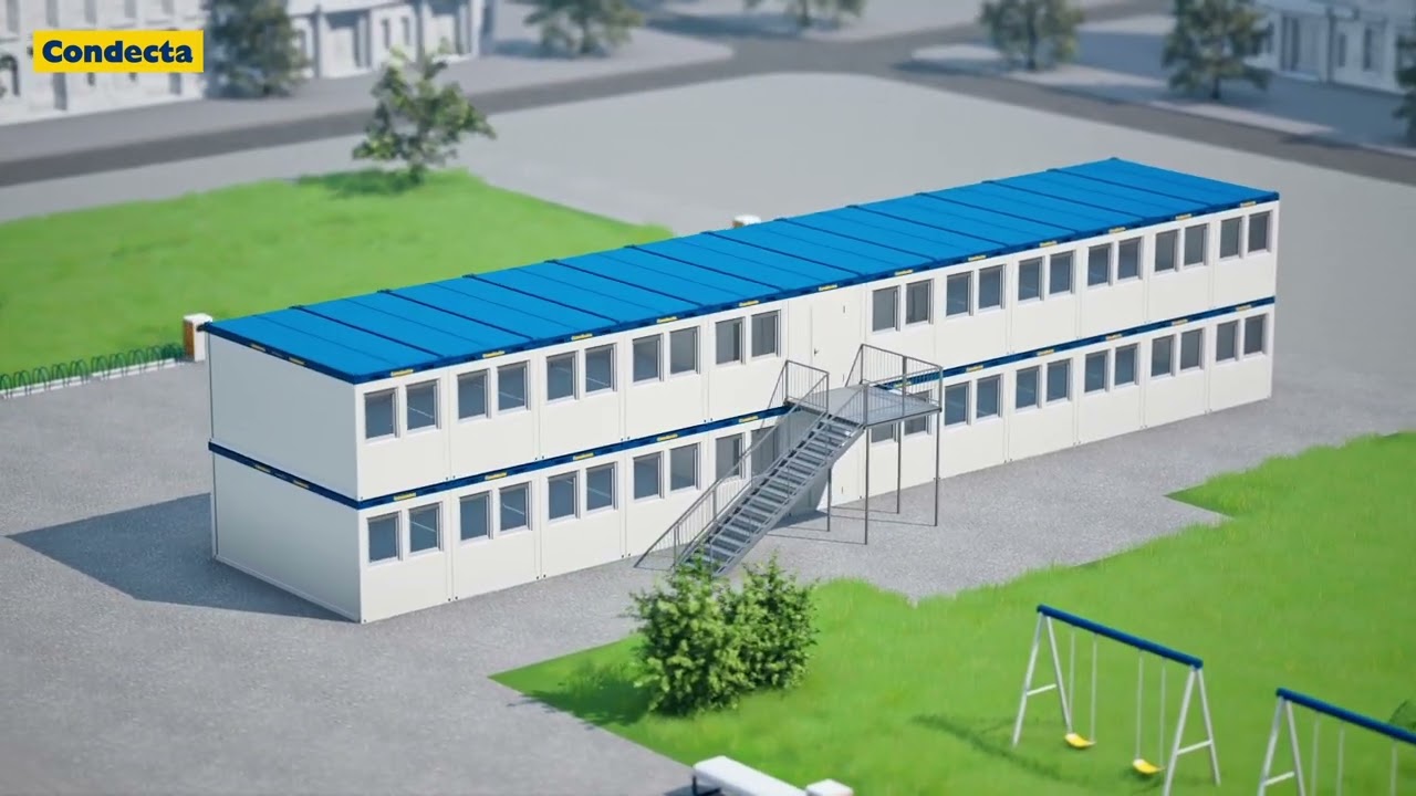 Construction modulaire - Bâtiment avec plusieurs phases d'utilitsation.