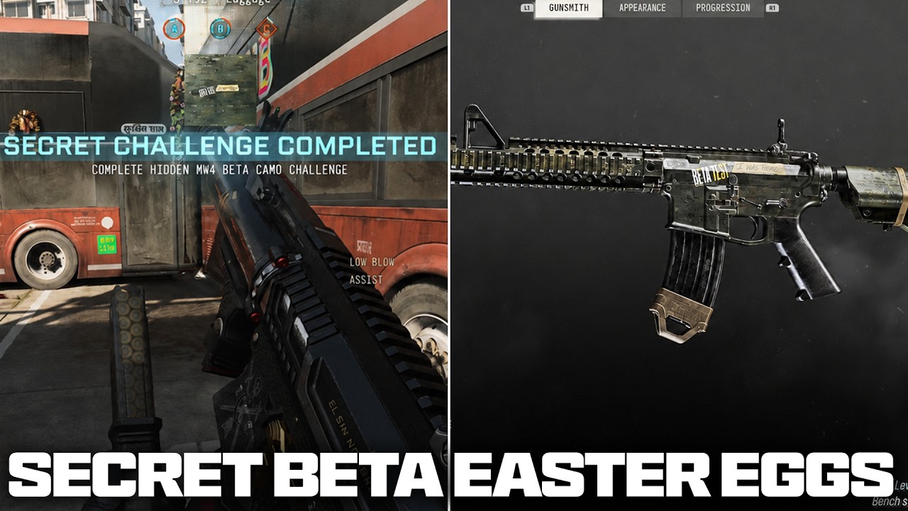 КАК БЫСТРО И ЛЕГКО ОТКРЫТЬ СЕКРЕТНЫЕ НАГРАДЫ ЗА EASTER EGG В БЕТЕ MW4! (Секретный камуфляж, черте...