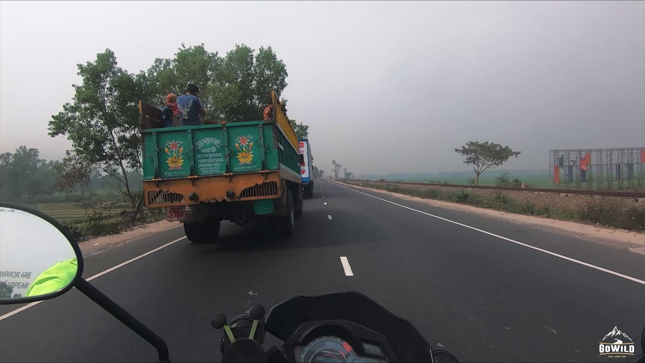 Dhaka to Jamuna Bridge (aka Bangabandhu Bridge) | Tangail | Motovlog | GoPro Hero7